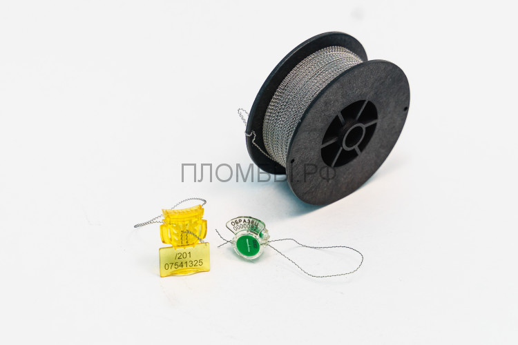 Проволока пломбировочная витая (спираль) металл+нейлон